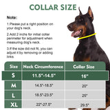 Prong Collar for Dog, No Pull Dog Walking Training Collar, Adjustable Tactical Dog Collar with Heavy Duty Metal Buckle, Reflective Nylon Military Dog Collar - 11.5"-14.5", Black