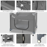 Beside Dog Bed,Adjustable Height Dog Bunk Beds,27.5''x 18''Metal Dogs Bed Frame with Washable Removable Corduroy Cover,Memory Foam Pet Bed with Sides