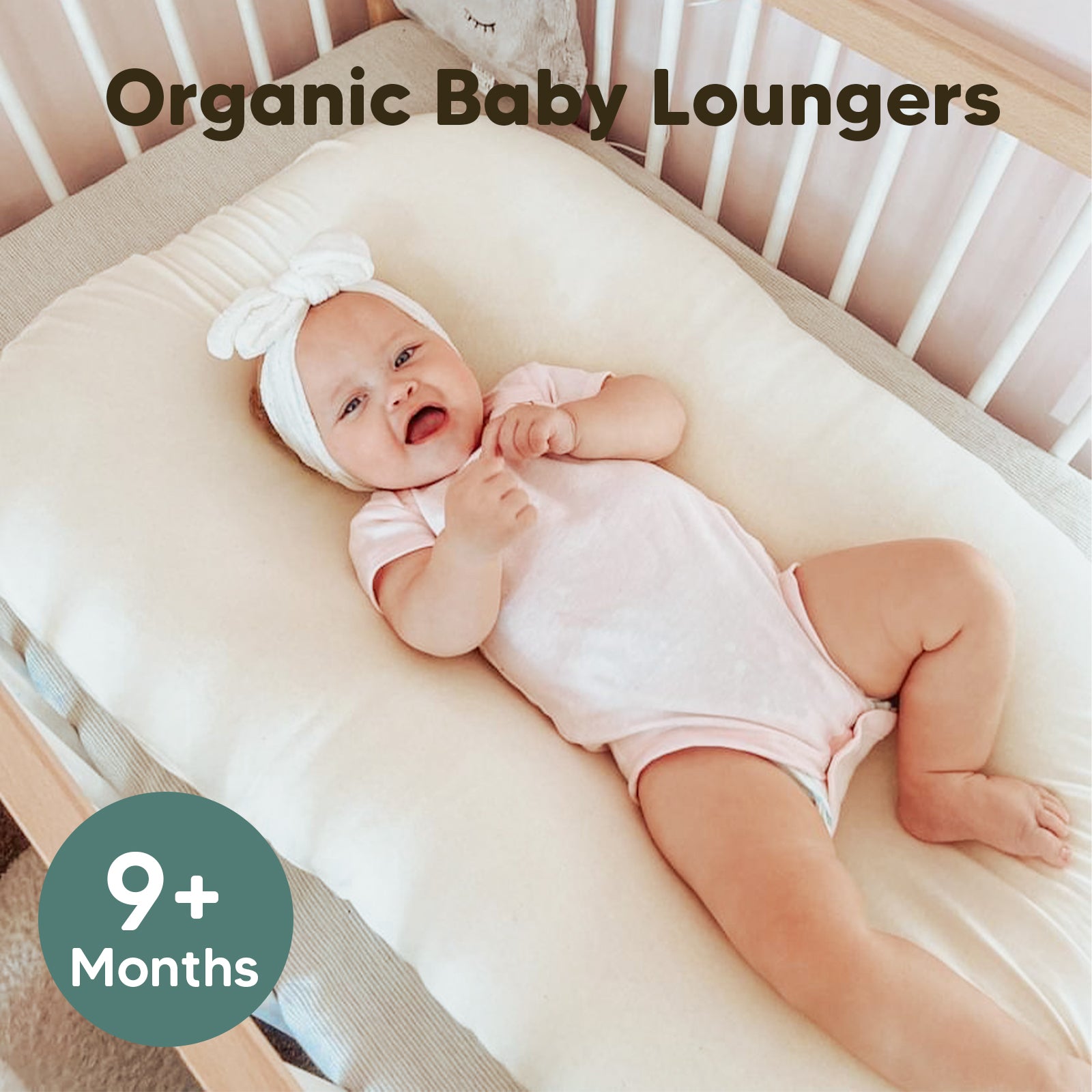 Infant Lounger，Cozy Baby Nest，Portable Baby Lounger，Comfortable Infant Sleeper，Multi-Functional Baby Bed