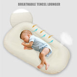 Infant Lounger Snuggle Nest Pillow，Safe Baby Sleep Solution，Cozy Baby Lounger，Nurturing Sleep Space，Comfortable Infant Pillow
