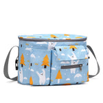 Stroller Storage Bag，Convenient Stroller Organizer，On-the-Go Stroller Tote，Multi-Compartment Stroller Bag，Stroller Accessories Organizer
