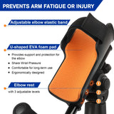 vessgra  3-Angle Adjustable Forearm Crutches for Adults, Foldable Arm Crutches with EVA Elbow Support and Non-Slip Handles, Lightweight Aluminum Walking Support (1 Pair)