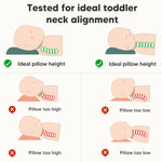 Pillow for Toddlers with Neck Issues，Ergonomic Pillow for Toddler Neck Pain，Toddler Neck Pain Relief Pillow，Hypoallergenic Toddler Neck Pillow，Pediatric Cervical Pillow for Toddlers